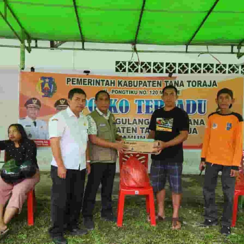 BPBD  Salurkan Bantuan Bagi Korban Terpapar Dampak Banjir Makale