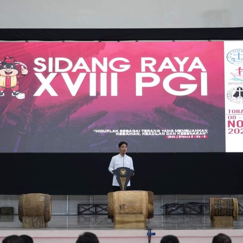 Wapres Hadiri SR PGI , Ketum BPS Gereja Toraja Sebut Gibran Genapi Janjinya