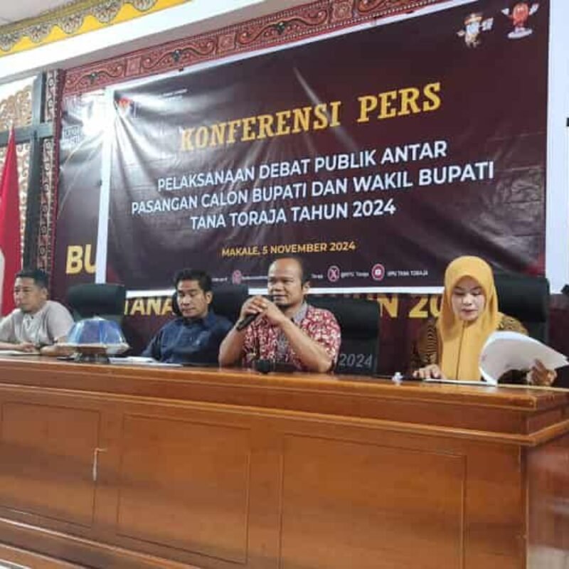 Besok, KPU Tana Toraja Tampilkan Gelar Debat Paslon Pilkada  yang Inklusif
