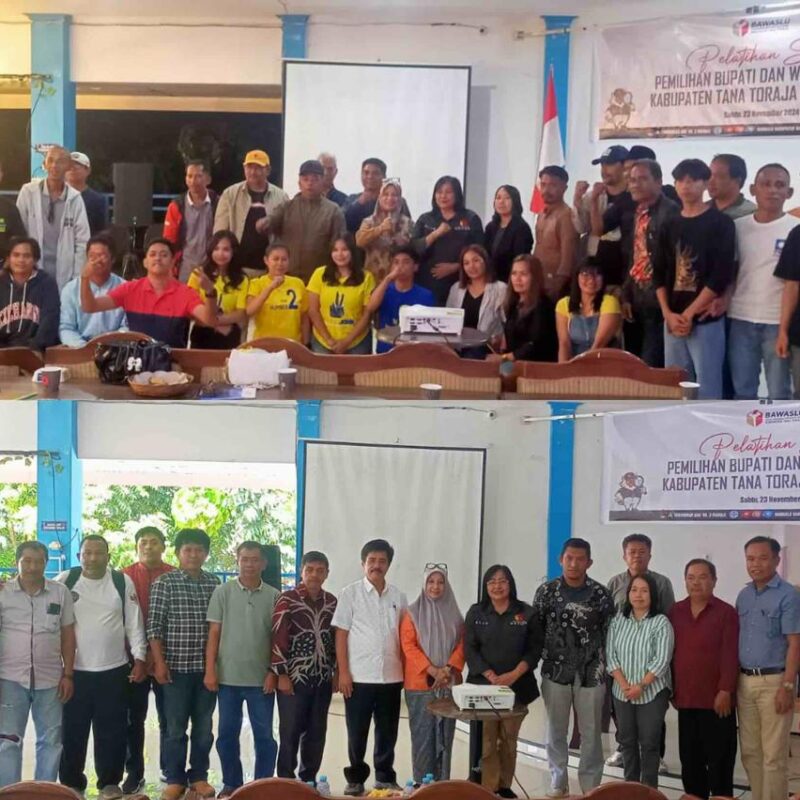 Bawaslu Tana Toraja  Gelar Pelatihan Saksi Paslon