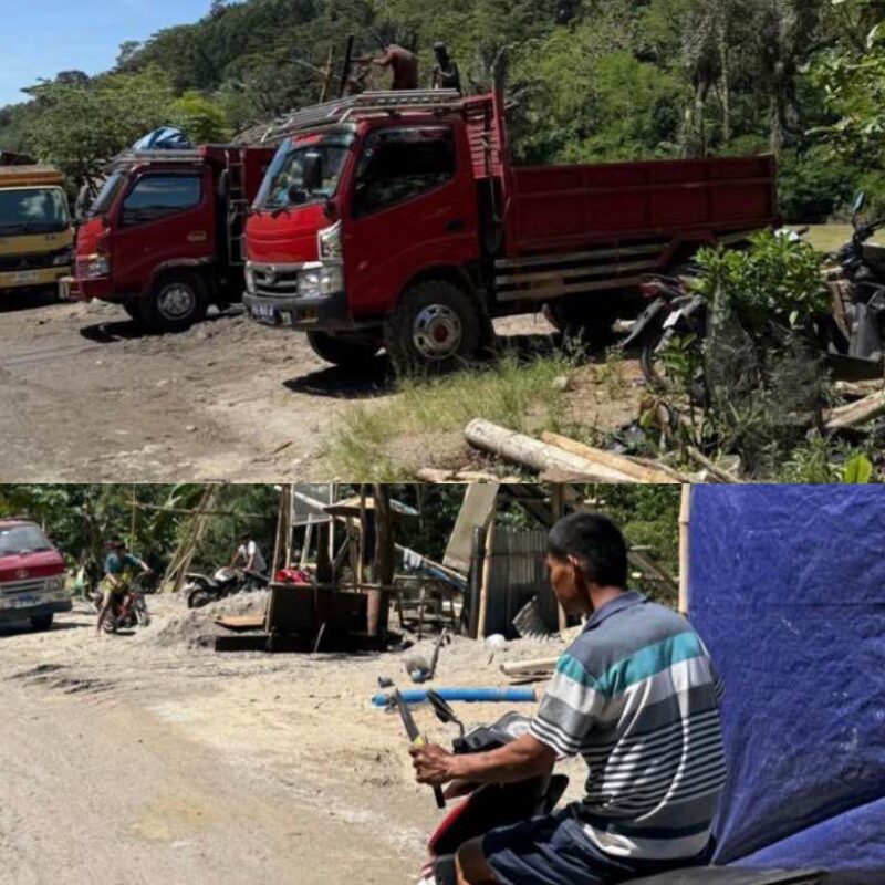 Nakal,  Tambang Pasir Ilegal  Marak di Makale Selatan