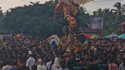 Rayakan Pengerupukan, Ribuan Umat Hindu Luwu Timur Gelar Pawai Ogoh-Ogoh