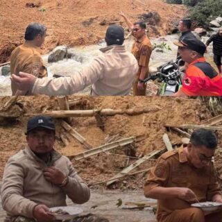 Respons Cepat Bupati Zadrak Turun Langsung dan Membaur dengan Warga Tangani Longsor