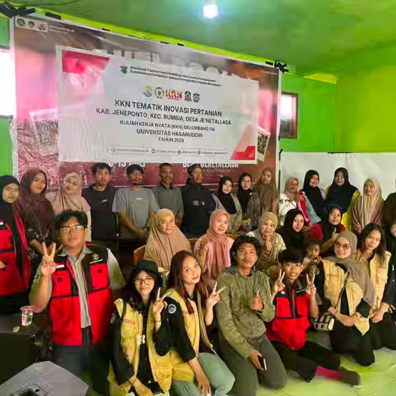 Geliat Inovasi Pertanian Mahasiswa KKNT Unhas di Jenetallasa