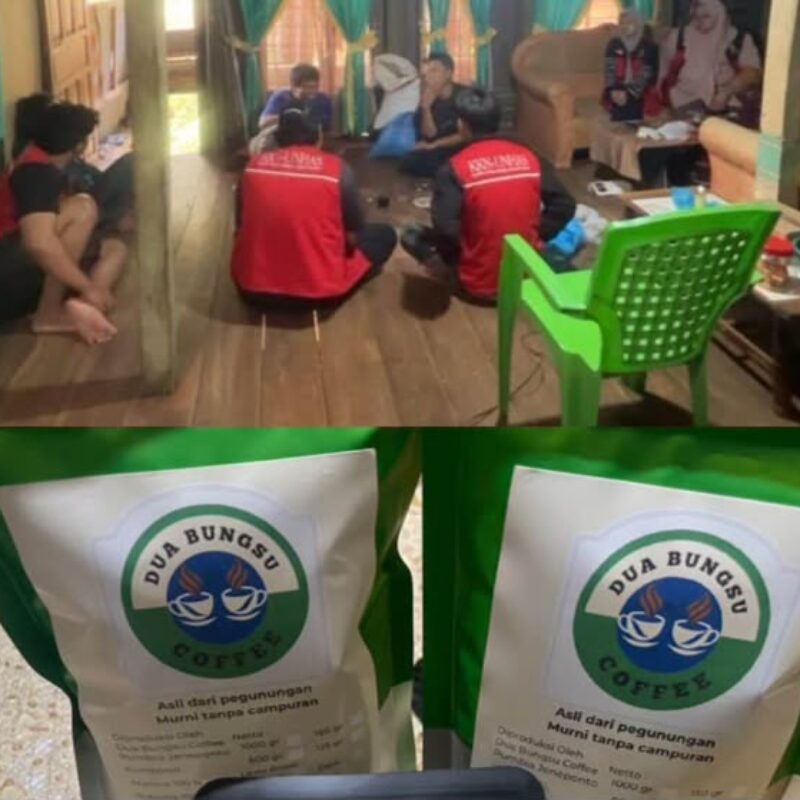 Inovasi Mahasiswa KKN Unhas Dongkrak Nilai Tambah Kopi Rumbia Drip Bag JENETALLASA