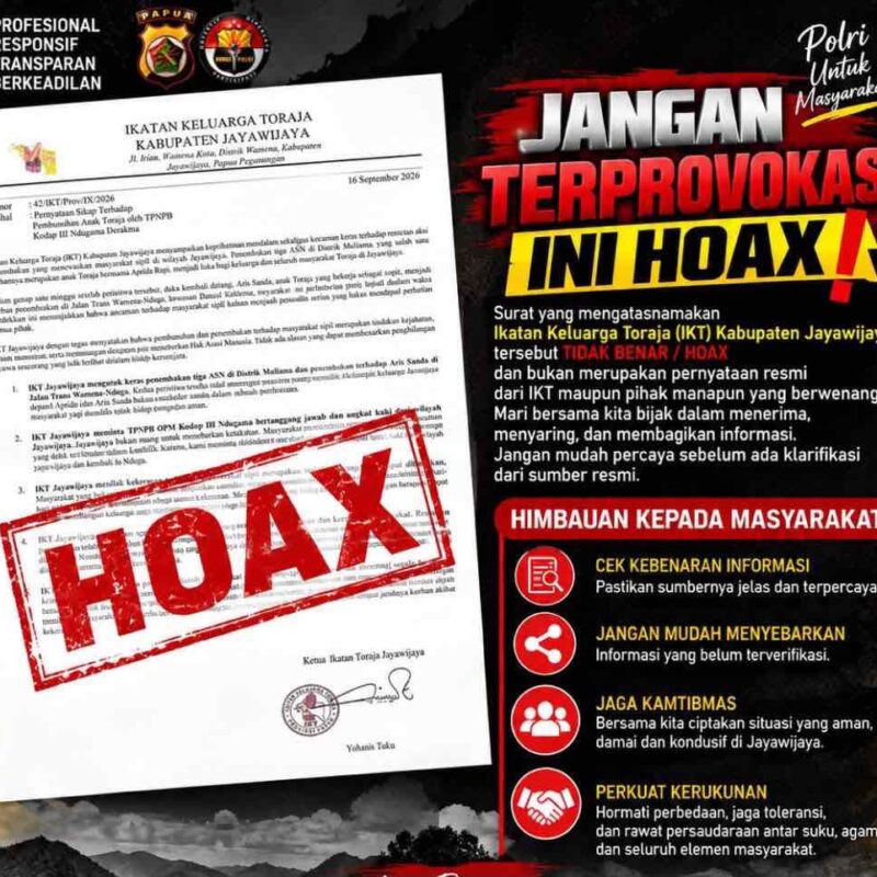 Sikapi Insiden Papua, IKT Ajak Masyarakat Tidak Provokatif dan Rawat Kebersamaan