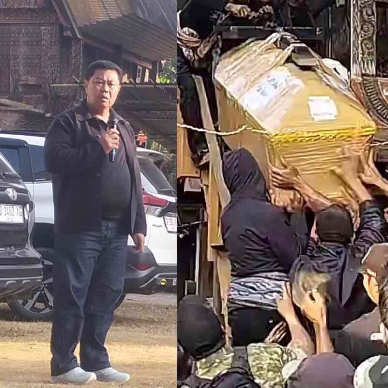 Isak Tangis Pecah di Tongkonan, Ketua IKT Papua Sambut Jenazah Aris Sanda: Kita Semua Berduka