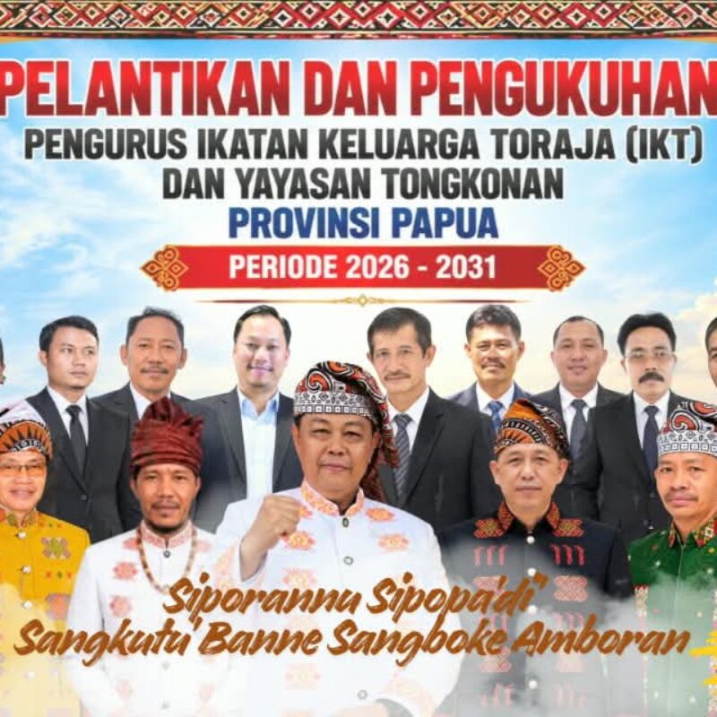 Besok,Gubernur Papua Dijadwalkan Lantik Pengurus IKT, Tiga Bupati, Toraja dan Mamasa Sampaikan Selamat